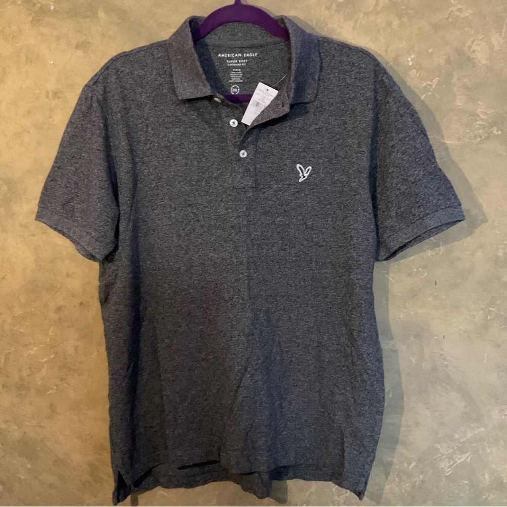 American Eagle Super Soft Standard Fit Polo Shirt
